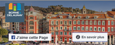 Vue panoramique des batiments de Nice entourrant la place Massena